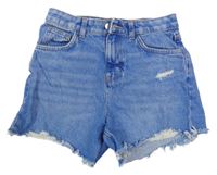Modré riflové kraťasy s prošoupáním Denim Co.