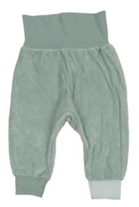 Světlemodré sametové tepláky H&M