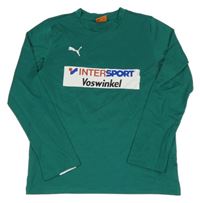 Tmavozelený sportovní dres Puma