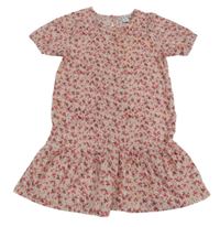 Růžové květované lehké šaty Primark