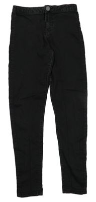 Tmavošedé teplákové skinny rifle Matalan