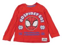 Červené pyžamové triko se Spidermanem Marvel