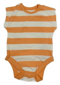 Oranžovo-bílé pruhované body George