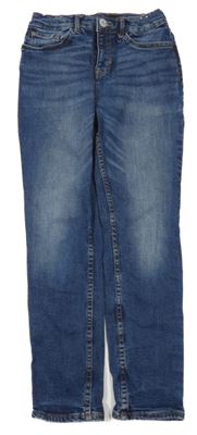 Tmavomodré slim fit rifle H&M