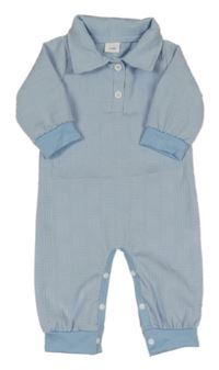 Modrý overal s límečkem