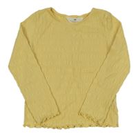 Žluté vzorované triko H&M