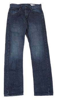 Tmavomodré slim rifle H&M