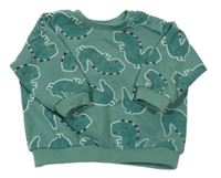 Zelená oversize mikina s dinosaurem Matalan