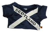 Tmavomodré fotbalové tričko na plyšáka - Scotland