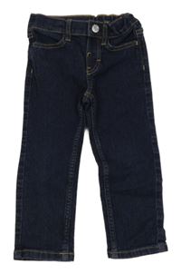 Tmavomodré slim fit rifle H&M