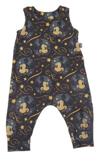 Antracitové lehké laclové tepláky s Mickeym