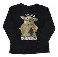 Černé triko s Mistrem Yodou - Star Wars