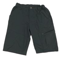 Antracitové šusťákové outdoorové kraťasy Y.F.K.