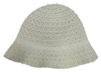 Bílý háčkovaný klobouk H&M vel. 92-104
