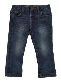 Tmavomodré slim fit rifle V by Very