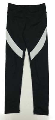 Černo-bílé sportovní legíny H&M