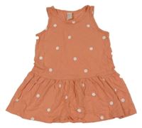 Oranžové puntíkaté šaty H&M
