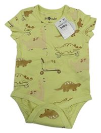 Nové - Světlezelené body s dinosaury Pep&Co