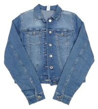 Světlemodrá crop riflová bunda H&M