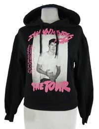 Dámská černá mikina s potiskem a kapucí - Shawn Mendes 