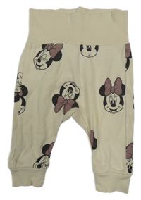 Béžové lehké tepláky s Minnie H&M