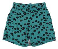 Zelené vzorované teplákové kraťasy H&M