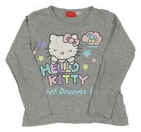 Šedé pyžamové triko s Hello Kitty 