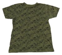 Khaki-černé vzorované tričko Primark