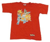 Červené tričko s Pokémony 