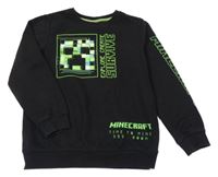 Černá mikina s potiskem - Minecraft