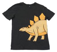 Antracitové tričko s dinem H&M