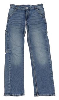 Modré relaxed fit rifle H&M