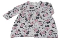 Šedé vzorované šaty s Minnie George