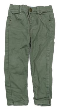 Khaki teplákové skinny rifle Primark