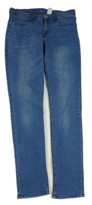 Modré skinny fit rifle H&M