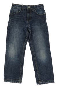 Tmavomodré straight fit rifle Denim Co.