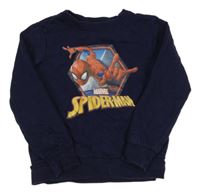Tmavomodrá mikina se Spidermanem 