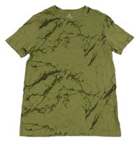 Zelené žíhané tričko H&M