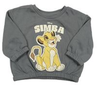 Tmavošedá oversize mikina se Simbou PRIMARK