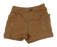 Hnědé teplákové kraťasy s kapsami H&M