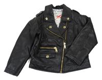 Černý koženkový podšitý křivák H&M