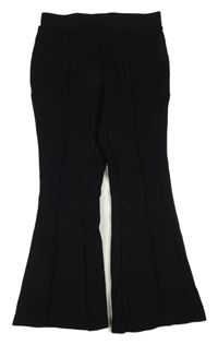 Černé flare kalhoty s puky Kids