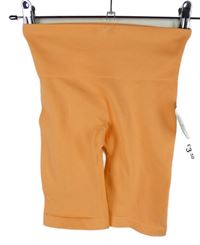 Nové - Dámské oranžové sportovní elastické kraťasy Primark 