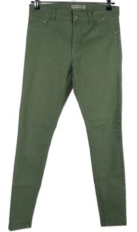 Dámské khaki skinny rifle Denim 