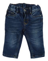 Tmavomodré slim fit rifle H&M