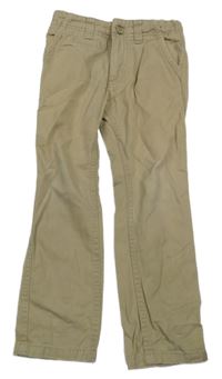 Béžové plátěné chino kalhoty urban