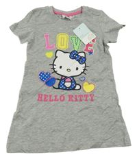 Nové - Šedé šaty s Hello Kitty Sanrio 