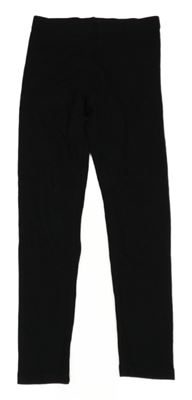 Černé žebrované legíny H&M