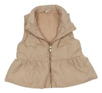 Světlerůžová šusťáková zateplená vesta H&M