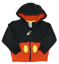 Černo-červená propínací mikina s kapucí - Mickeym Disney